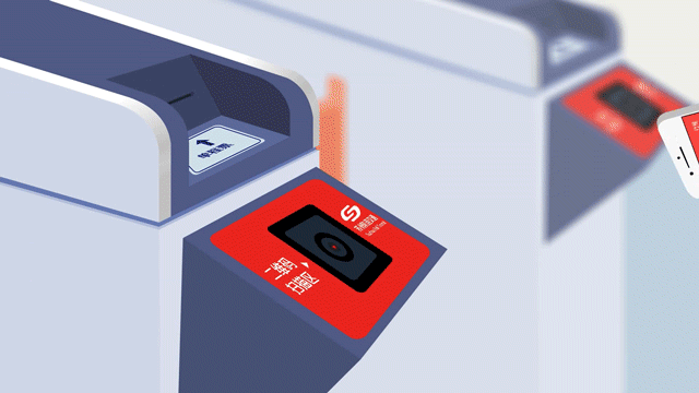 二維掃描模組嵌入閘機里面，實現(xiàn)掃碼進站